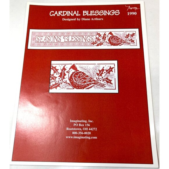 Cardinal Blessings Cross Stitch Pattern Designed By Diane Arthurs - Picture 2 of 4